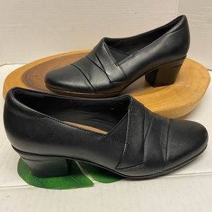 Clark’s Collection Leather Heeled Anke Booties